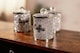 image 5 of Marco Paul Stylish Set of 3 Crushed Diamond Mirror Crystal Filled Canister