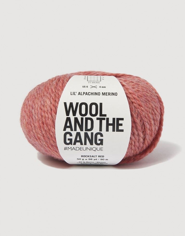 Wool and the Gang Pink Lil Alpachino Merino DK Yarn For Crochet, Knitting - per 50 gram ball
