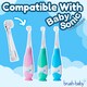 image 3 of Brush Baby Replacement Baby Sonic® Electric Toothbrush Heads 0-18 mths (2 Pack)