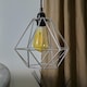 image 2 of ValueLights Diablo Silver Ceiling Pendant Shade and Bulb