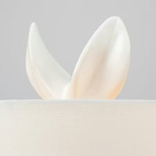 ValueLights Modern Matt White Ceramic Rabbit Hare Animal Table Lamp