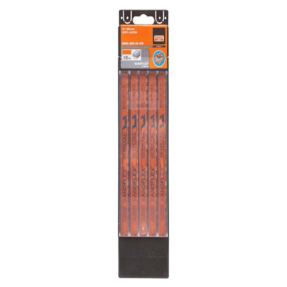 Bahco 3906 Sandflex Hacksaw Blades 12 X 1/2in X 24 Pack 3 | BAH3906243P | Hacksaw Blades