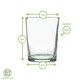 image 4 of Nicola Spring 12 Piece Meknes Recycled Glassware Set - Blue - Highball Glasses Tumbler Glasses Drinking Glasses Blue