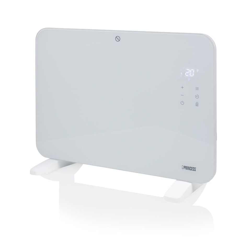 image 1 of Smart Glass Panel Heater - 1000 W - Wall-Mountable - App Controlled - Adjustable Power - Princess 348411