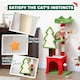 image 4 of PawHut Christmas Cat Tree, 103cm Multilevel Cat Climbing Tower with Scratching Post and Board, Condo, Platform and Toys, Kitty Activity Centre for Indoor Kittens, Green
