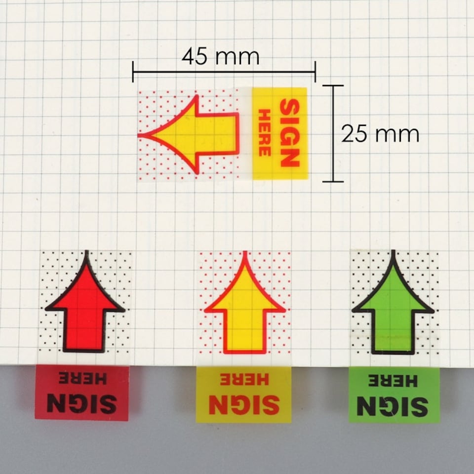 image 1 of Pack of 50 "Sign Here" Sticky Index
