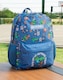 image 3 of Minecraft Zombie Backpack | Blue Zip-up Bag for Unisex Kids | Carry Books Back to School | Creeper & Zombie Design | Gaming Themed Merchandise | Minecraft Merch | Blue | Blue