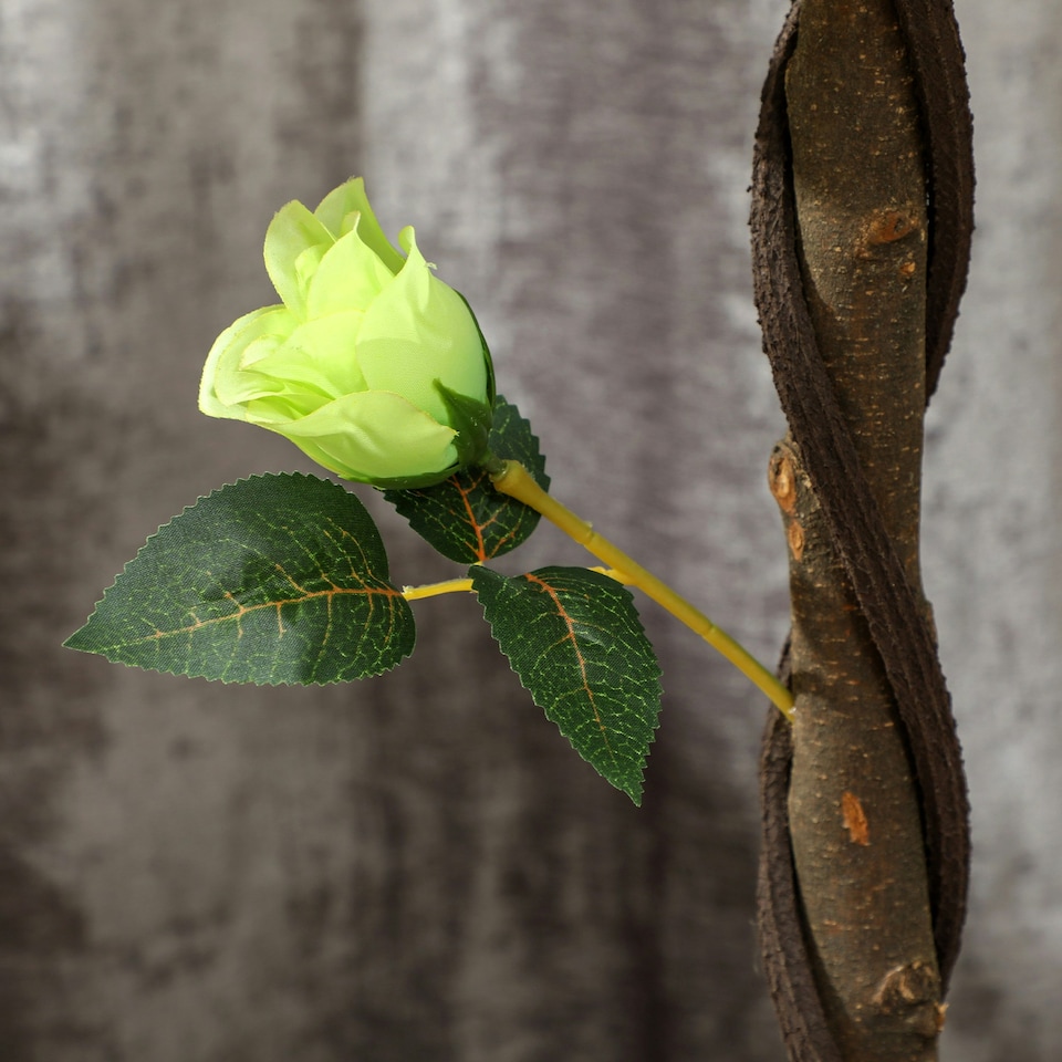 image 1 of Outsunny Set of 2 90cm Artificial Rose Tree, Fake Decorative Plant, Green