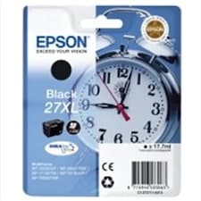 Epson 27XL Black Alarm Clock High Yield Genuine, DuraBrite Ultra Ink Cartridge