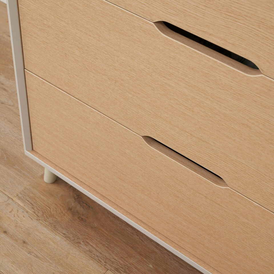 image 1 of Tutti Bambini Fika Chest Changer - Light Oak/White Sand