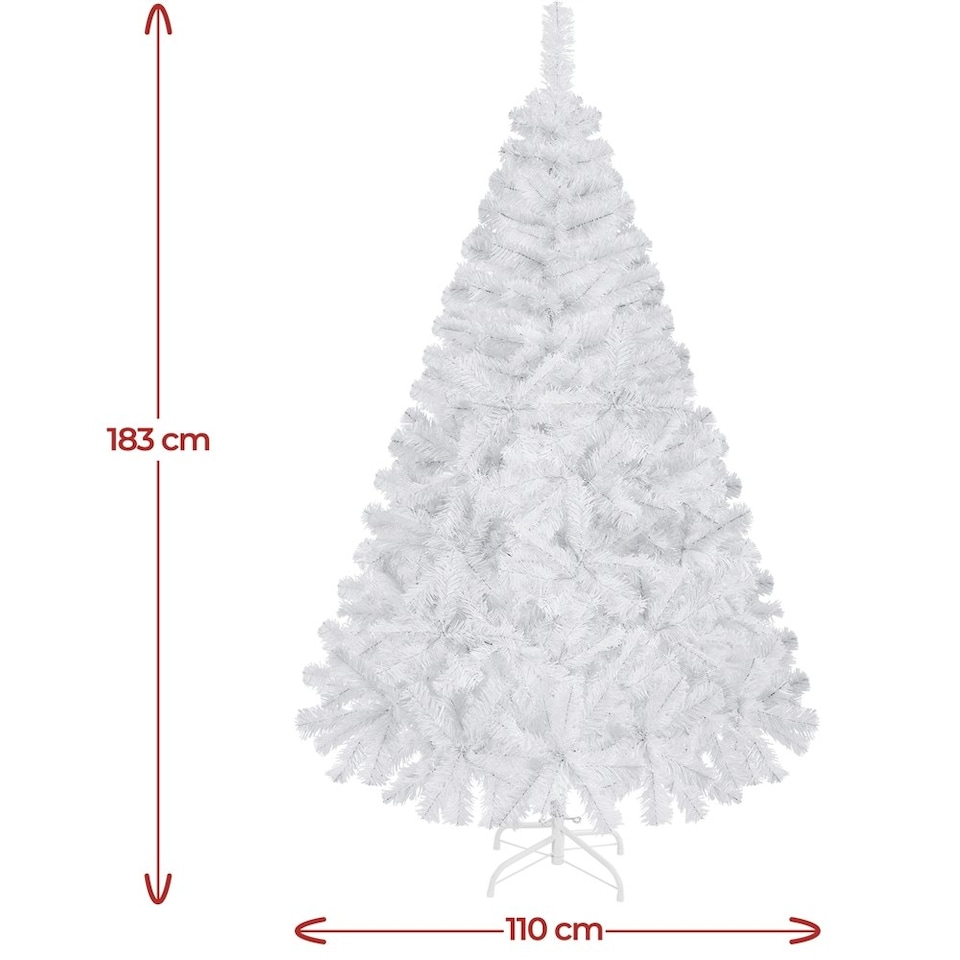 image 1 of Yaheetech 183cm Artificial Christmas Tree with Foldable Stand