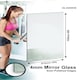 image 2 of Circuitt 4mm Sheet Mirror Glass 183 x 91CM 6ft x 3ft Polished Edges N/A