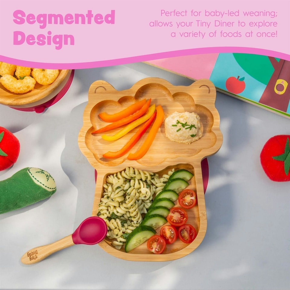 image 1 of Tiny Dining 5pc Bamboo Llama Baby Weaning Set - Yellow