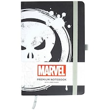 The Punisher Premium A5 Notebook - Black/White/Red - One Size