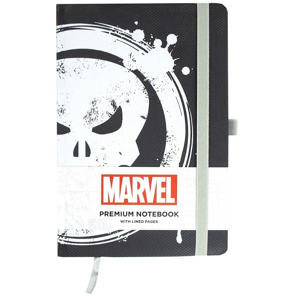 image 1 of The Punisher Premium A5 Notebook - Black/White/Red - One Size