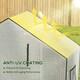 image 4 of Outsunny PE Greenhouse Cover Replacement with Door and Mesh Windows, Green