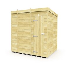 10 x 8 Feet Pent Shed - Single Door Without Windows - Wood - L231 x W302 x H201 cm Brown
