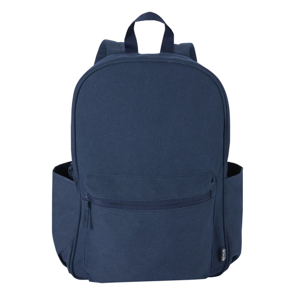 image 1 of Floso Zaino Plain Canvas 16L Backpack | Blue | Navy | One Size | 1