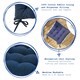 image 2 of Harbour Housewares Square Garden Chair Seat Cushions - Navy - Pack of 4 Blue