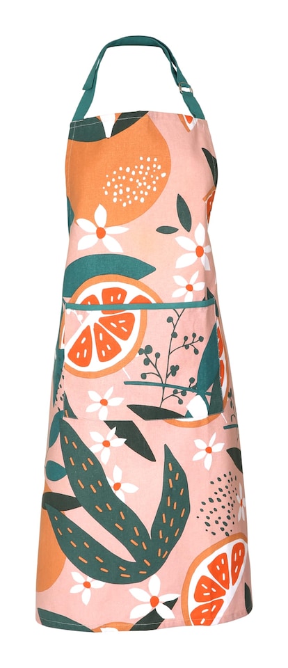 Exotic Fruit Recycled Cotton Adult Apron - Blush