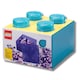 image 1 of LEGO Storage Brick 4 Stud- Glitter Light Blue