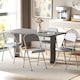 image 2 of HOMCOM Folding Chairs Set of 4, Foldable Chairs with Cushions, Light Grey | Grey | Light Grey | One Size