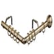 image 1 of 28mm 475cm Ball End Antique Brass Eyelet Bay Pole Set 475cm Bronze | Bronze
