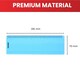image 4 of Pack of 8 Cyan 191x70mm Dyslexia Overlay Reading Rulers  - PET Material, Rounded Corners | Green | Cyan