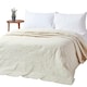 image 1 of Homescapes Cream Cotton Rich Floral Metelassé Pattern Bedspread - Single | Cream