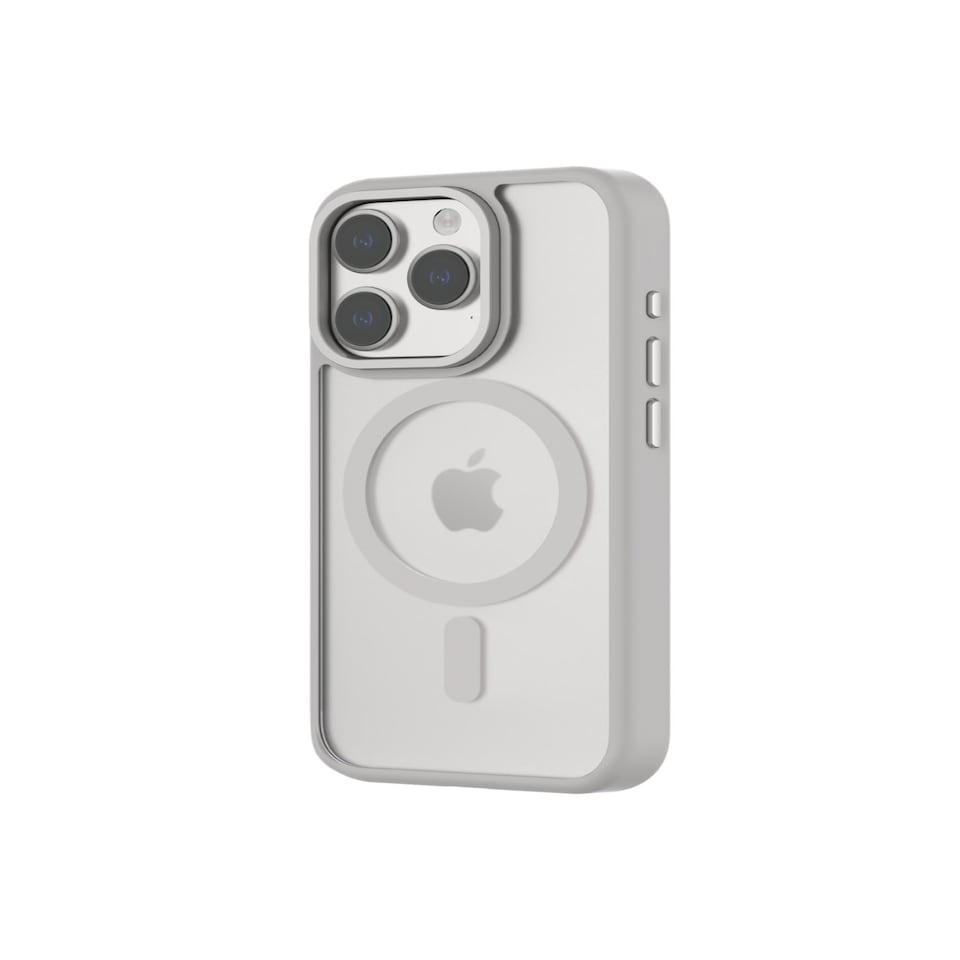 image 1 of QDOS Hybrid Soft + Snap (MagSafe) Case for iPhone 15 Pro - White Grey White