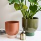 image 3 of Austin Dual Metal Planters (Set of 2) - Mild Steel - Green | Green