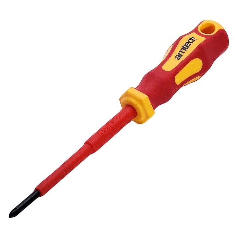 75mm Pozidriv VDE 1000V electrical screwdriver with PZ 0 tip - L0651