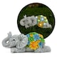 image 2 of Solar Elephant Statue (13x23x14cm) - Garden Ornament