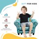 image 6 of AIYAPLAY Kids Sofa Set Toddler Armchair with Footrest, Children Chair, Blue