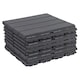 image 1 of URBNLIVING Interlocking Garden Deck Tiles | Multi | Anthracite | 9 Tiles
