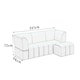 image 4 of Lena 3 Seater Fabric Cream Sofa Cream