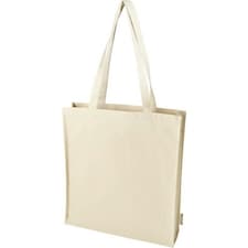 Recycled Gusseted 14L Tote Bag - Natural - One Size | Cream