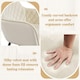 image 5 of Yaheetech Set of 2 Upholstered Dining Chairs with Velvet Fabric N/A | Beige