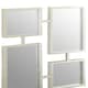 image 4 of Interiors by Premier Silver Multi Frame Wall Mirror, Contemporary Panel Decorative Mirror With Silver Iron Frame, Accent Mirror Silver