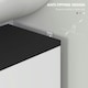 image 6 of HOMCOM Bathroom Under Sink Cabinet with Adjustable Shelf High Gloss White 