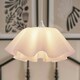 image 2 of ValueLights Kumo White Layered Flower Design Ceiling Pendant Light Fitting - Bulb Included