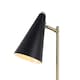 image 3 of First Choice Lighting Task Matt Black and Antique Brass Task Table Lamp Black | Bronze