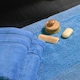 image 3 of Luxury Zero Twist Egyptian Cotton Bath Towels 70 x 120cm - Pack of 2 Blue | Bath towel