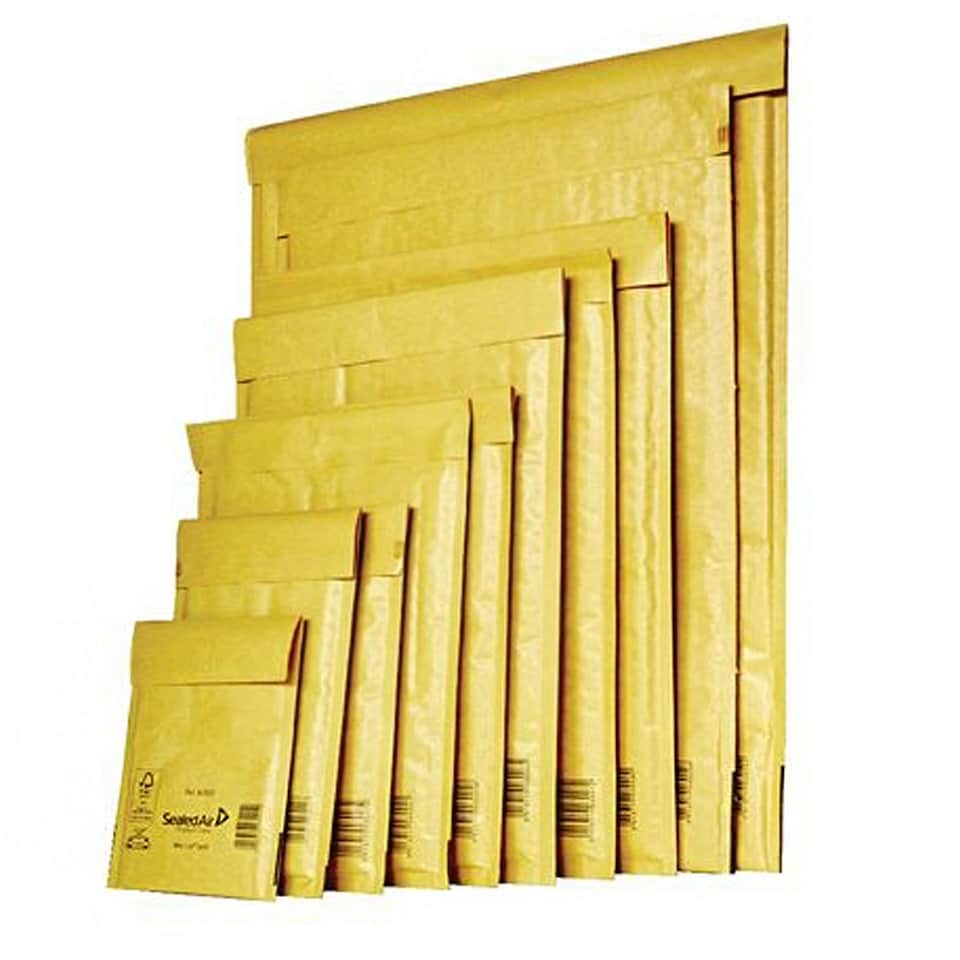 image 1 of 100 x G/4 (240x330mm) Gold Mail Lite Thick Bubble Lined Protective Postal Mailing Shipping Envelopes Gold | One Size