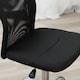 image 8 of Vinsetto Office Chair, Armless Desk Chair, Adjustable Computer Swivel Chair with Rolling Wheels and Mesh Back for Home Work Study, Black
