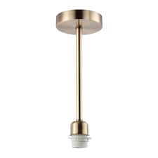 Classic Antique Brass Ceiling Light Fixture to Showcase Lamp Shades