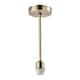 image 1 of Classic Antique Brass Ceiling Light Fixture to Showcase Lamp Shades