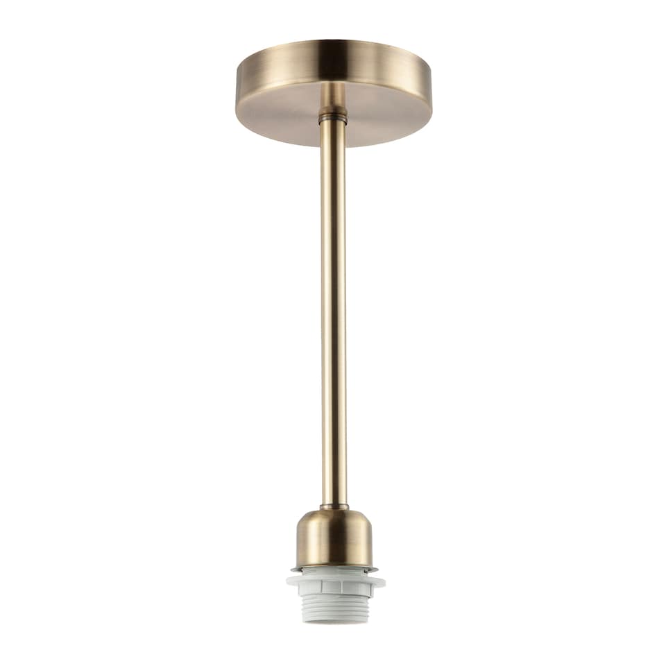 image 1 of Classic Antique Brass Ceiling Light Fixture to Showcase Lamp Shades