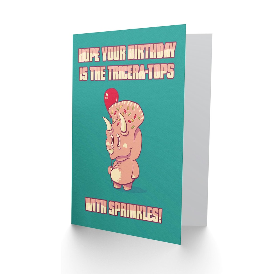 image 1 of Dinosaur Pun Sprinkles Birthday Card