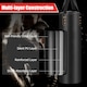 image 6 of COSTWAY Hanging Boxing Bag Set Unfilled Punching Bag Set Black